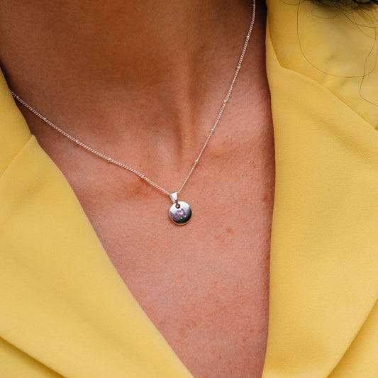 Silver Initial Necklace