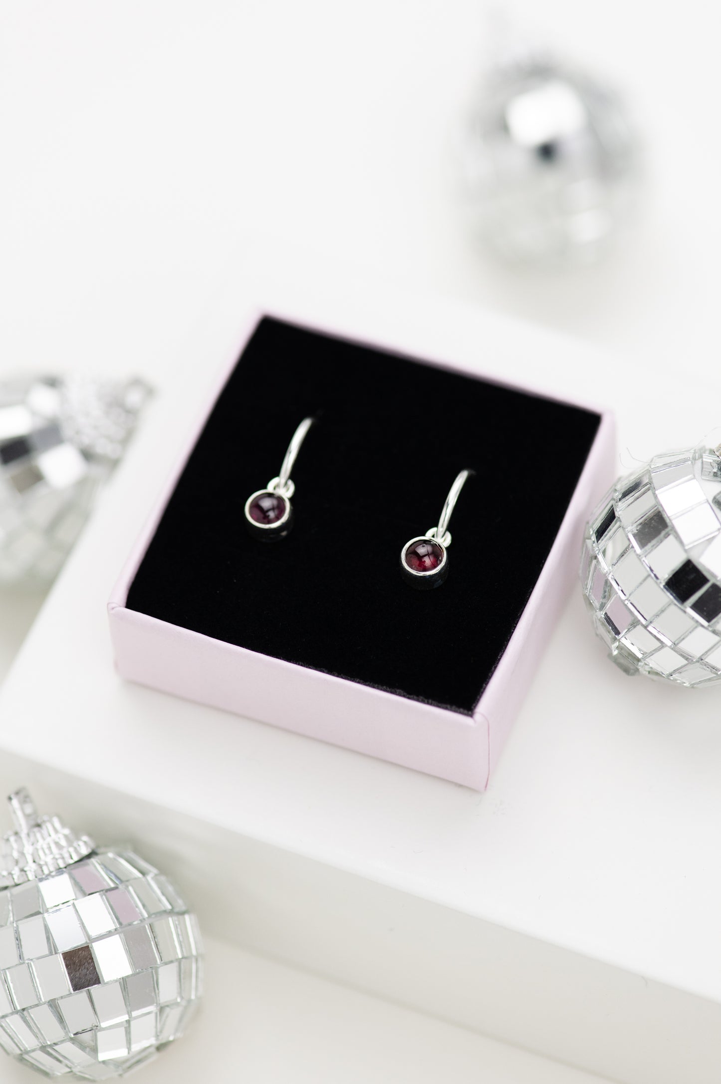 Cubic Zirconia Heart Hoop Earrings