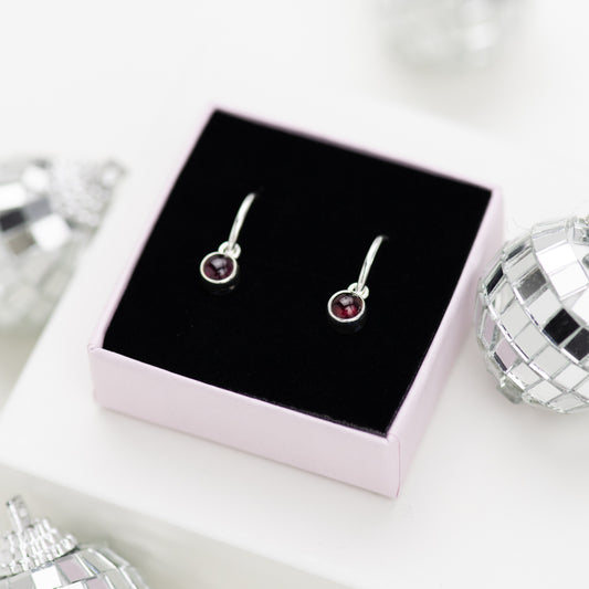 Sterling Silver Red Earrings