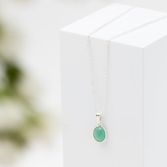 Sterling Silver Amazonite Necklace
