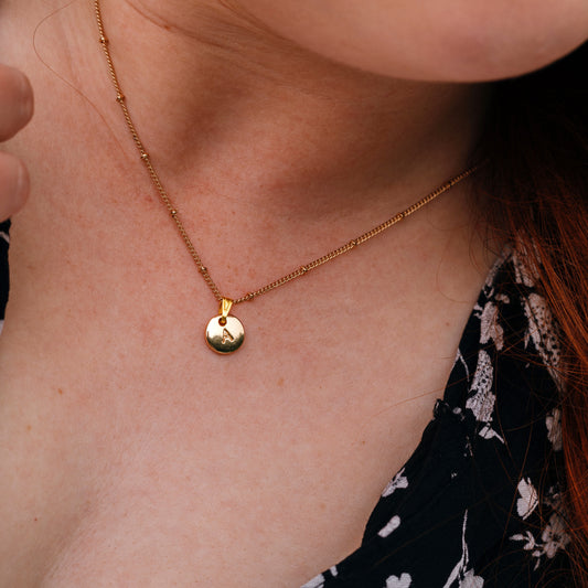Gold Initial Necklace