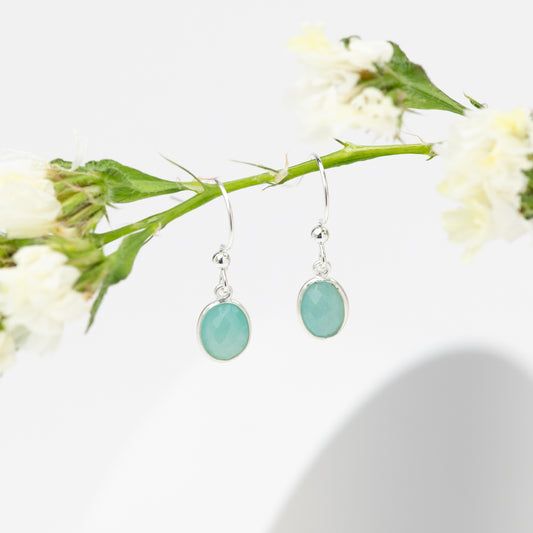 Sterling Silver Amazonite Earrings