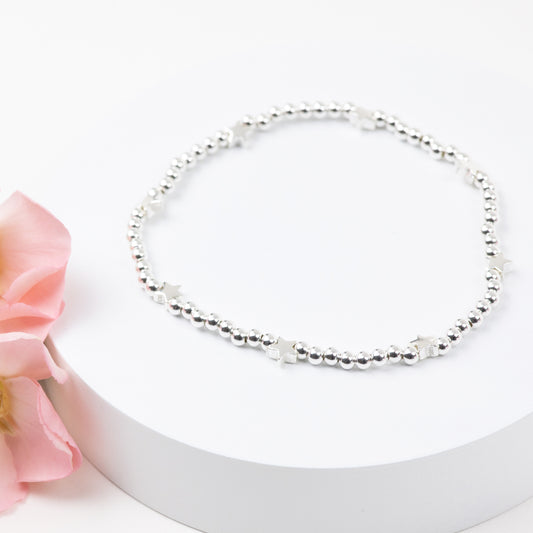 Sterling Silver Star Bracelet