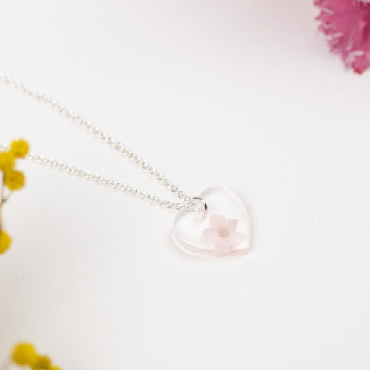 Pink Flower Necklace