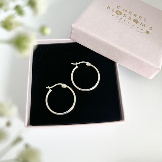Classic Sterling Silver Hoops