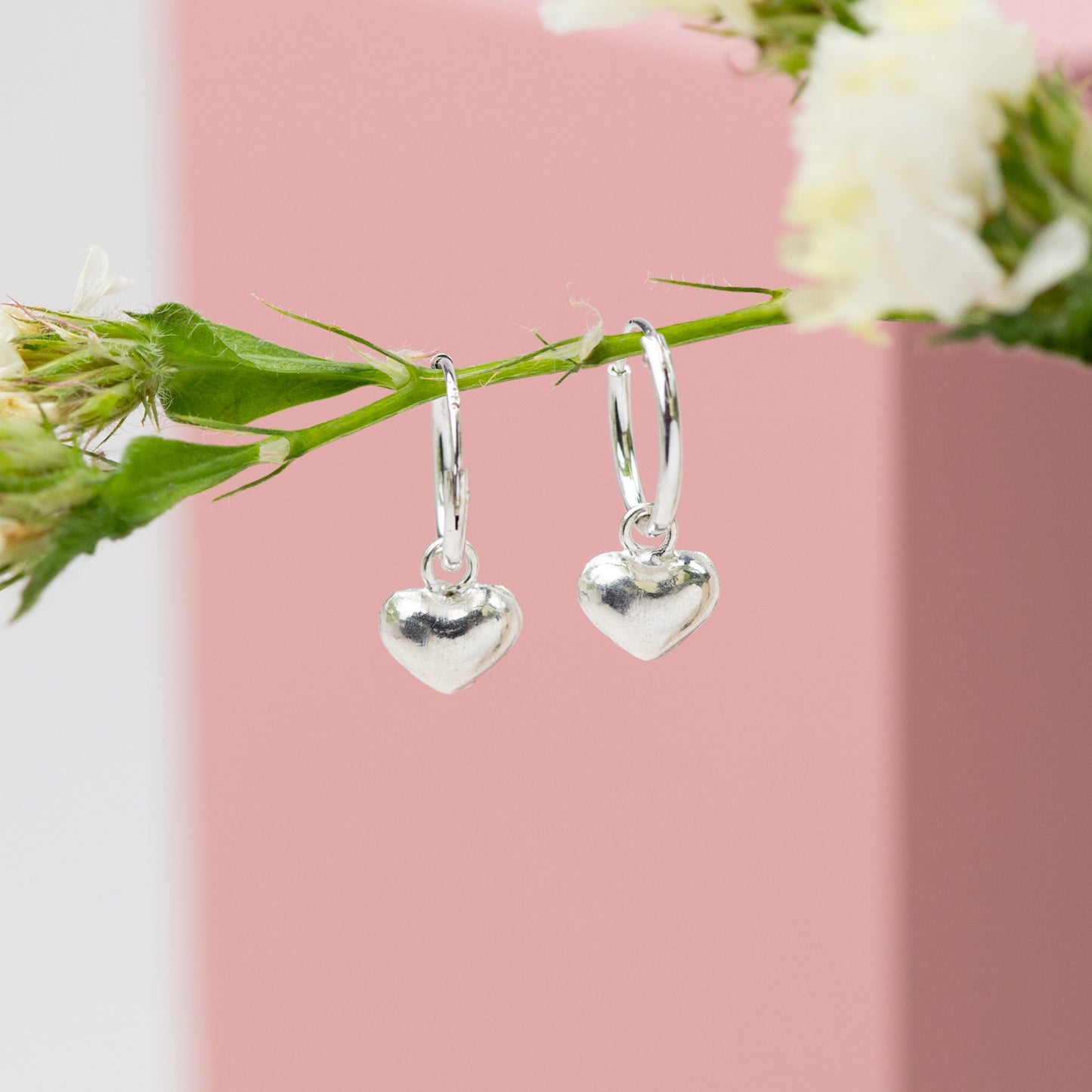 Sterling Silver Heart Earrings