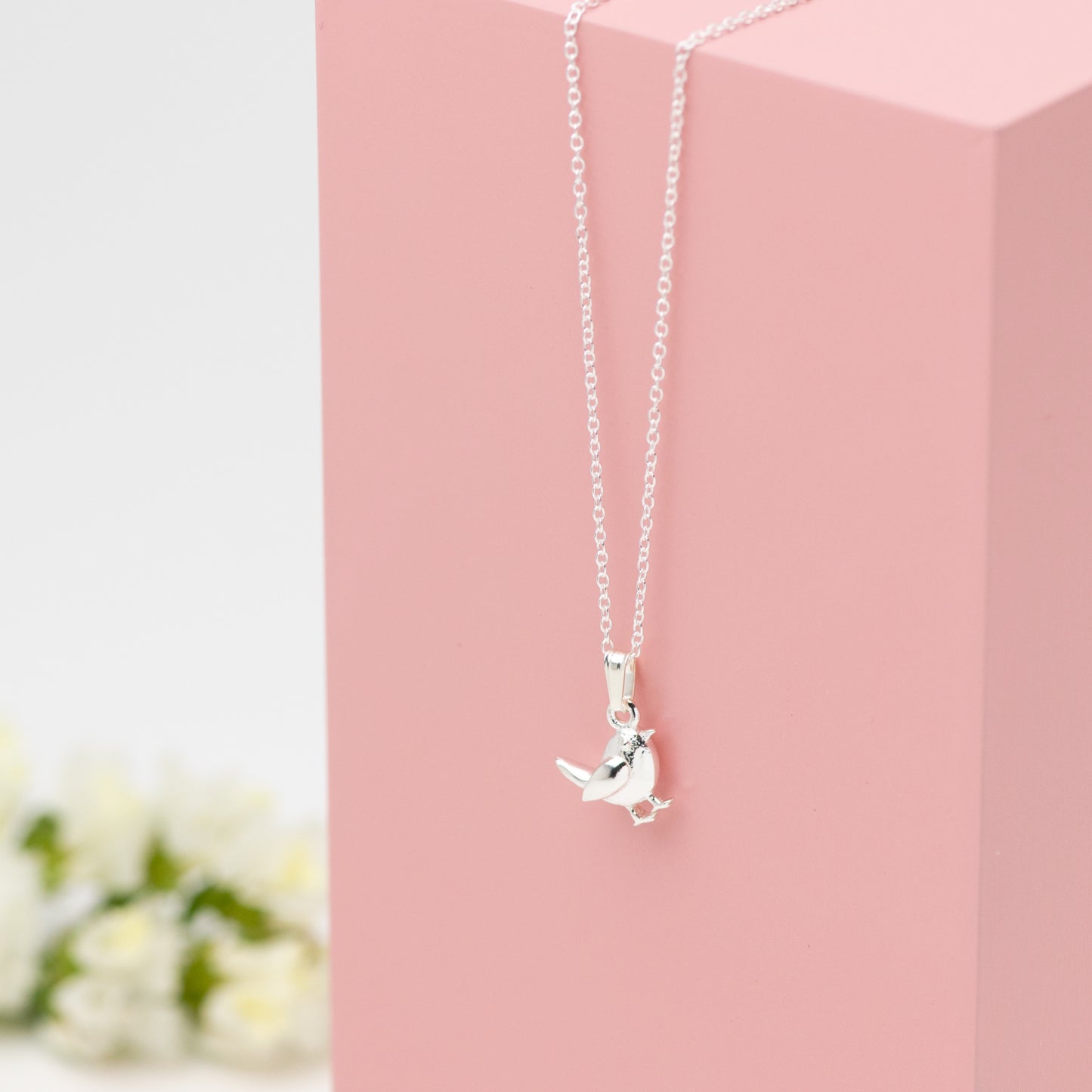 Sterling Silver Robin Necklace