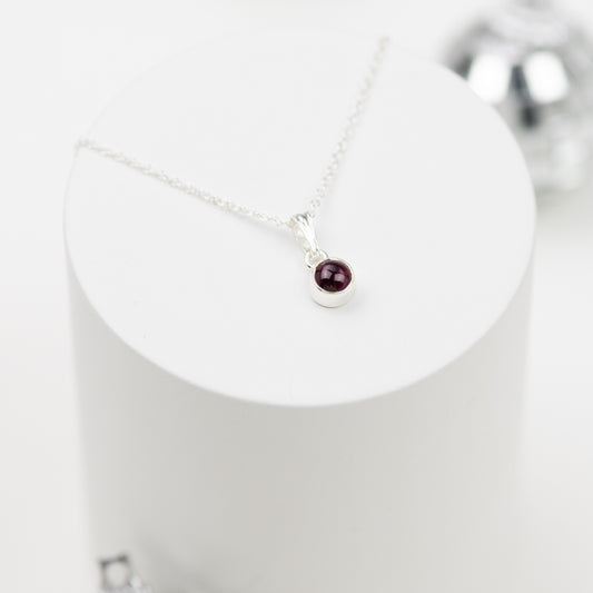 Sterling Silver Red Necklace
